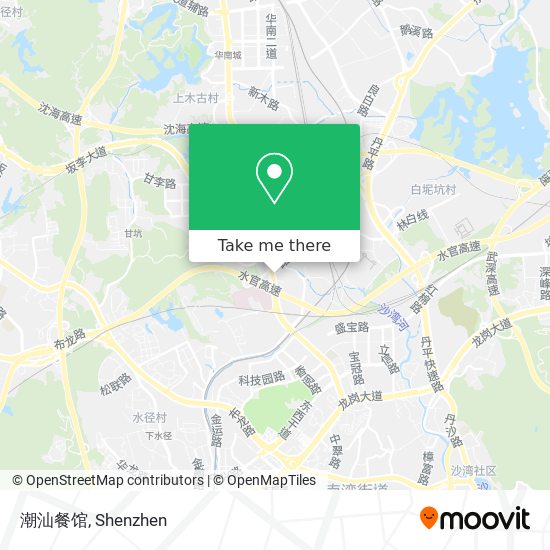 潮汕餐馆 map