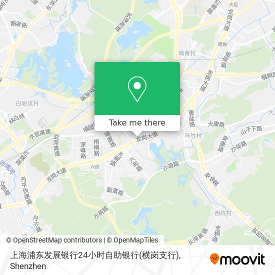 上海浦东发展银行24小时自助银行(横岗支行) map