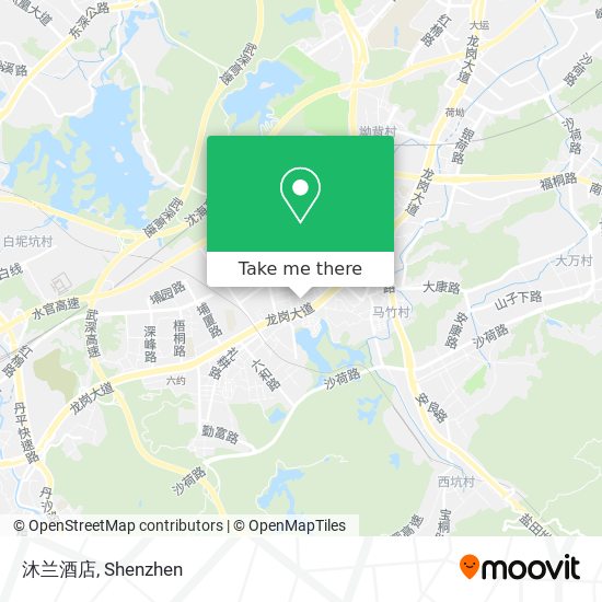沐兰酒店 map