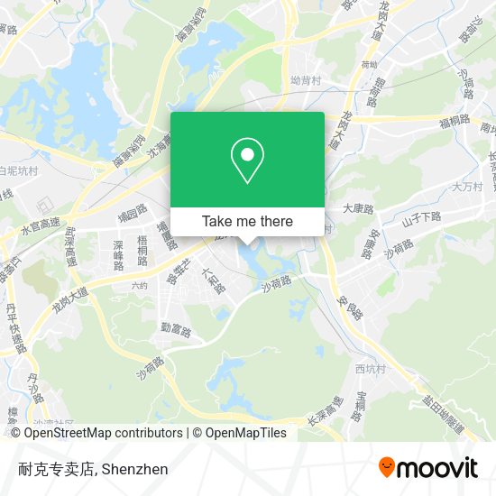 耐克专卖店 map