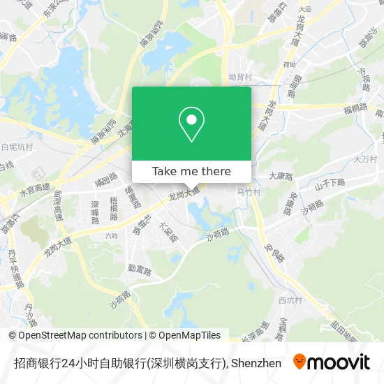 招商银行24小时自助银行(深圳横岗支行) map