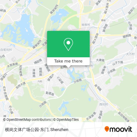 横岗文体广场公园-东门 map