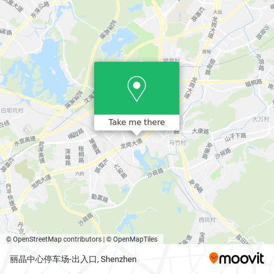 丽晶中心停车场-出入口 map