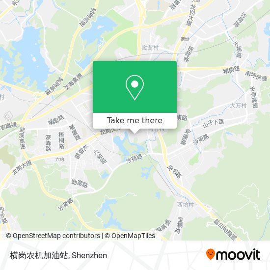 横岗农机加油站 map