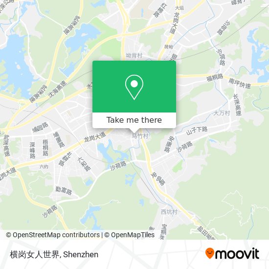 横岗女人世界 map