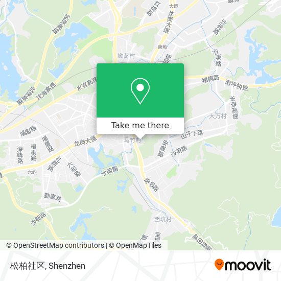 松柏社区 map
