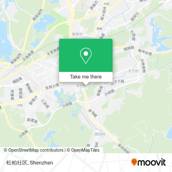 松柏社区 map