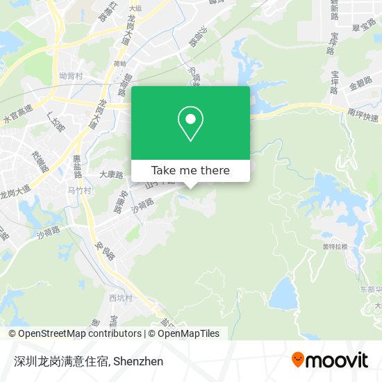 深圳龙岗满意住宿 map