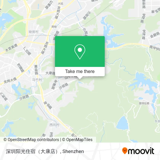 深圳阳光住宿（大康店） map