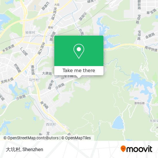大坑村 map