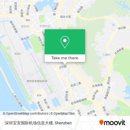 深圳宝安国际机场信息大楼 map