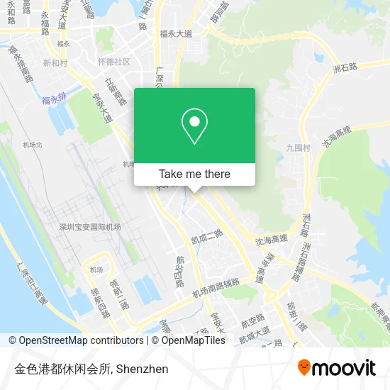 金色港都休闲会所 map