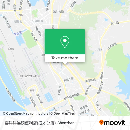 喜洋洋连锁便利店(盛才分店) map