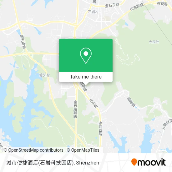 城市便捷酒店(石岩科技园店) map