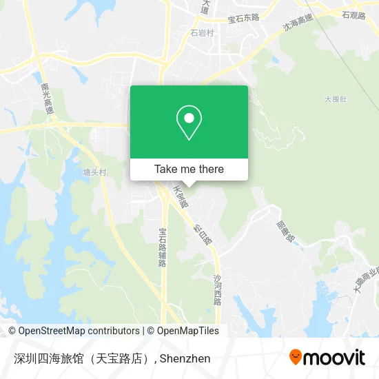 深圳四海旅馆（天宝路店） map