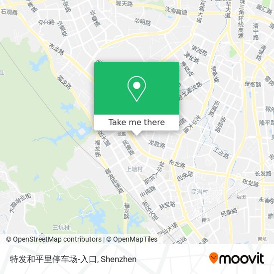 特发和平里停车场-入口 map