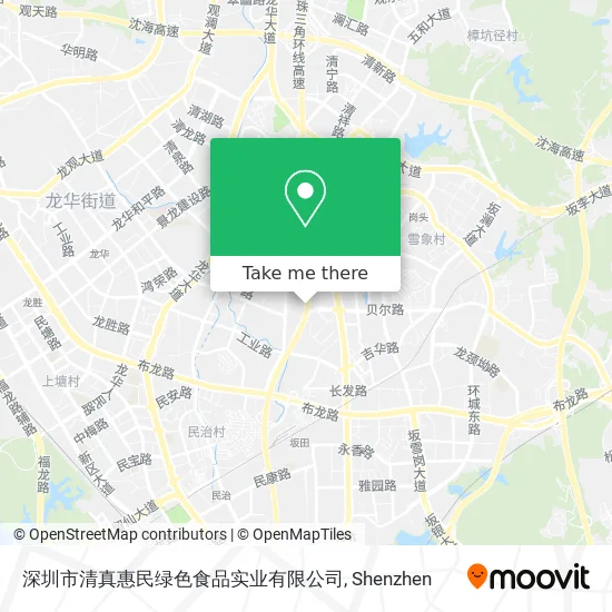 深圳市清真惠民绿色食品实业有限公司 map