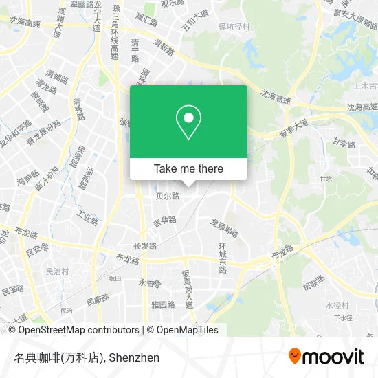 名典咖啡(万科店) map