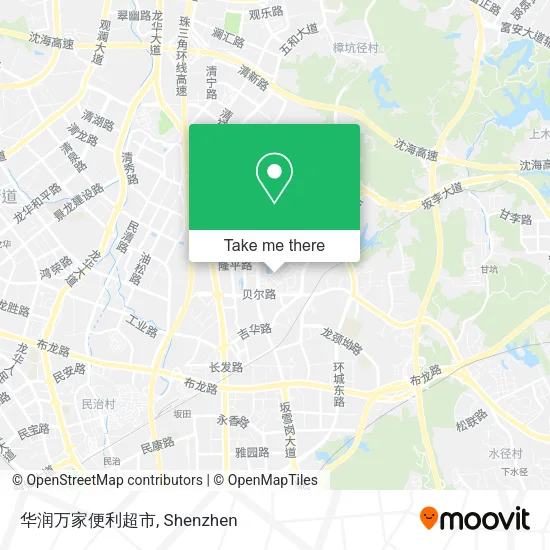 华润万家便利超市 map