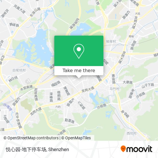 悦心园-地下停车场 map