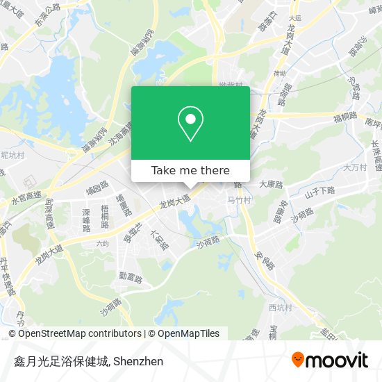 鑫月光足浴保健城 map