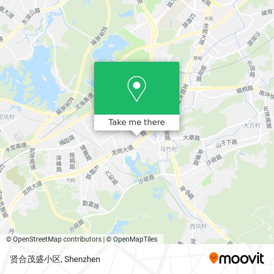 贤合茂盛小区 map
