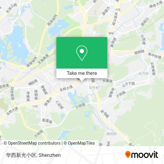 华西新光小区 map