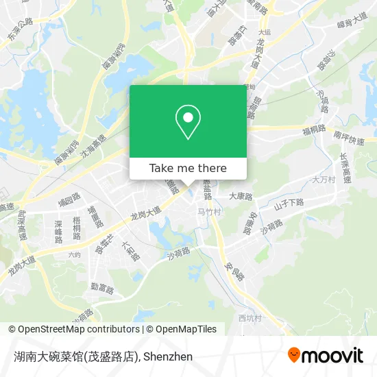湖南大碗菜馆(茂盛路店) map