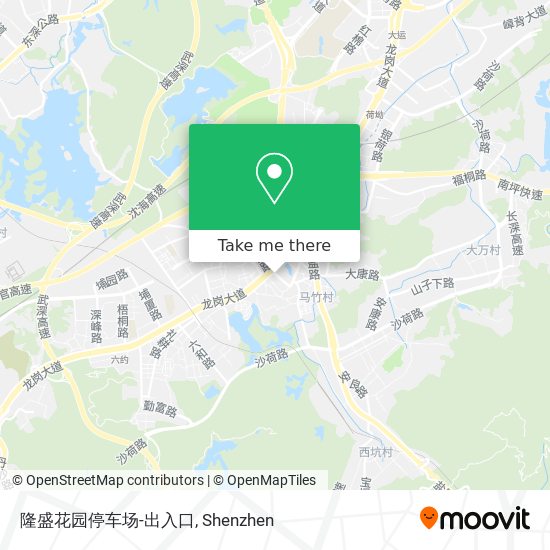 隆盛花园停车场-出入口 map