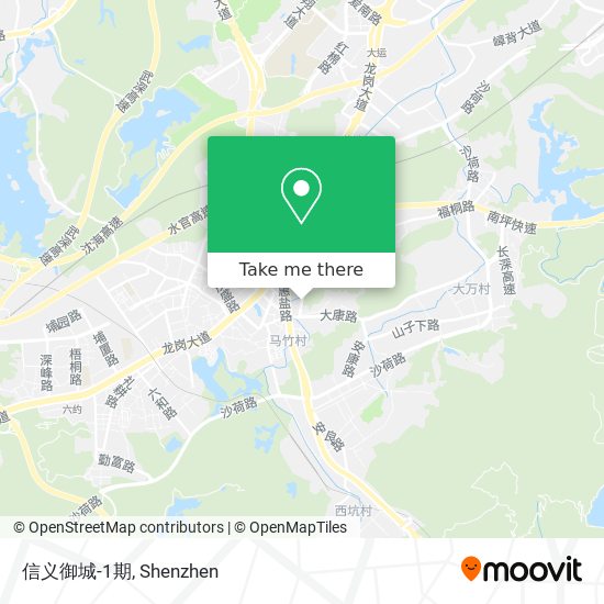 信义御城-1期 map