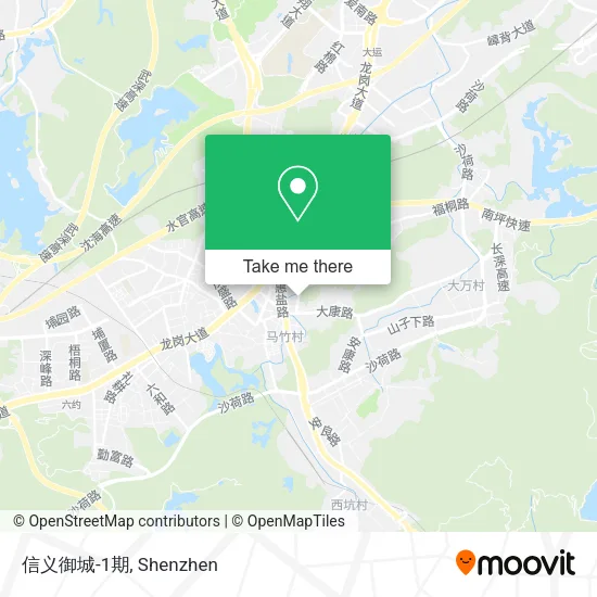 信义御城-1期 map
