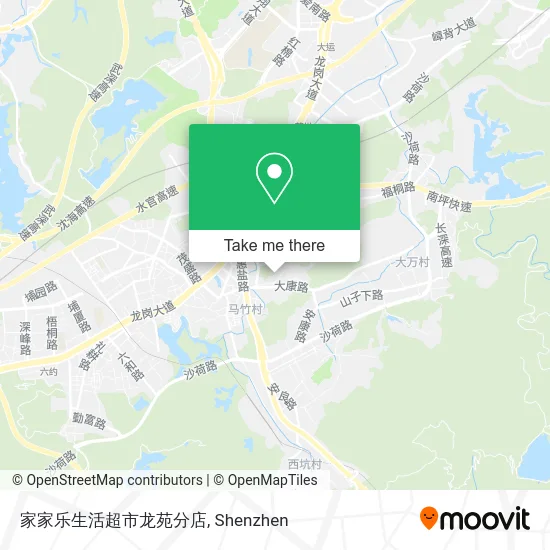 家家乐生活超市龙苑分店 map