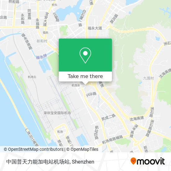 中国普天力能加电站机场站 map