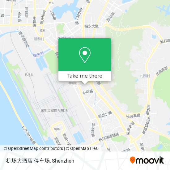 机场大酒店-停车场 map