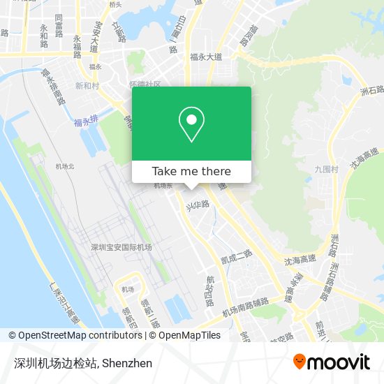 深圳机场边检站 map