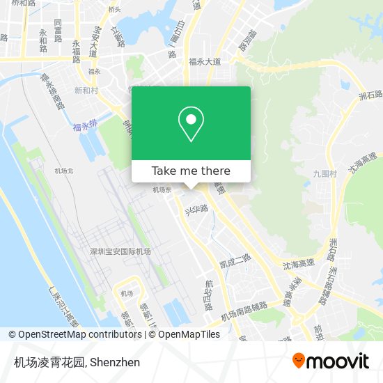机场凌霄花园 map