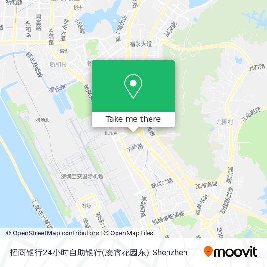 招商银行24小时自助银行(凌霄花园东) map