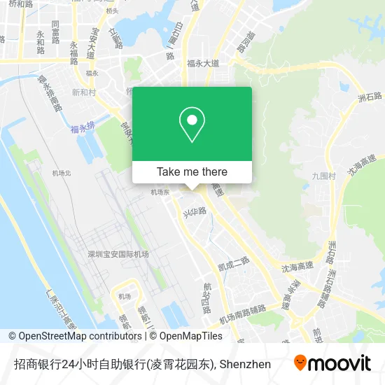 招商银行24小时自助银行(凌霄花园东) map
