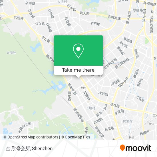 金月湾会所 map