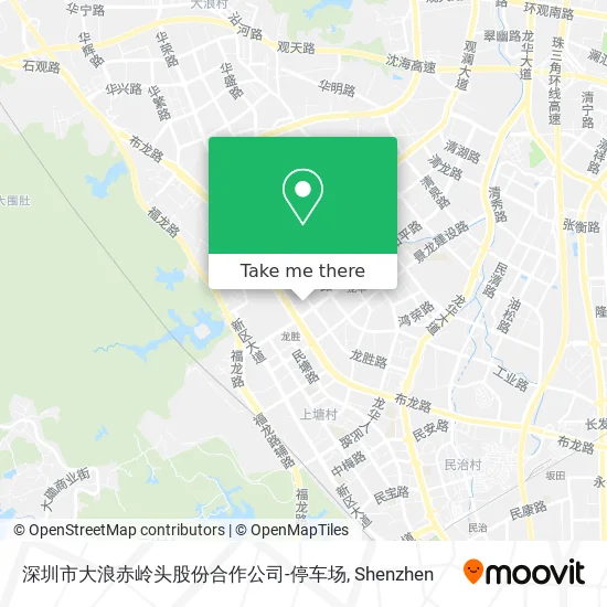 深圳市大浪赤岭头股份合作公司-停车场 map