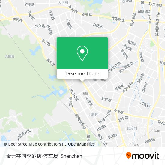 金元芬四季酒店-停车场 map