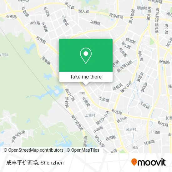 成丰平价商场 map