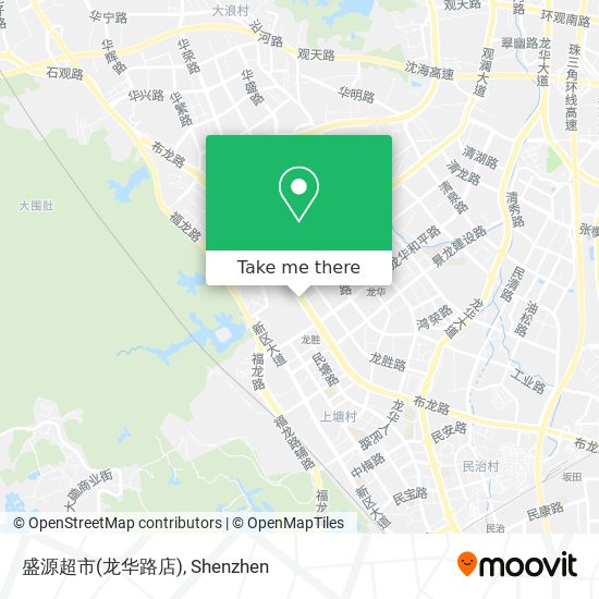 盛源超市(龙华路店) map