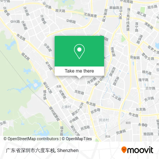 广东省深圳市六度车栈 map