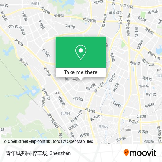 青年城邦园-停车场 map