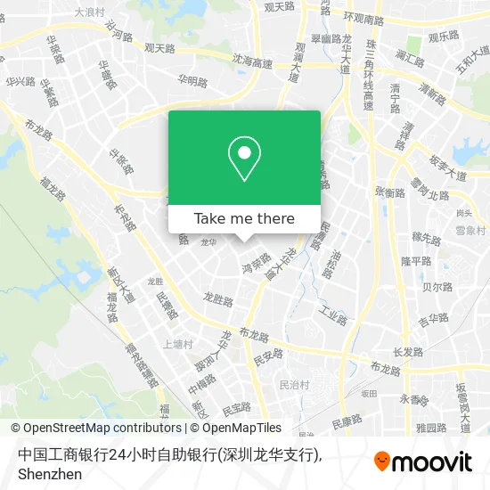 中国工商银行24小时自助银行(深圳龙华支行) map