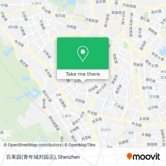 百果园(青年城邦园店) map