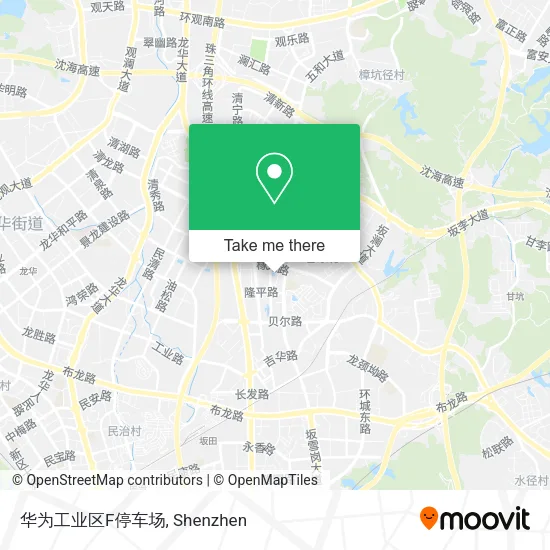 华为工业区F停车场 map