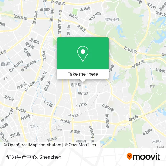 华为生产中心 map