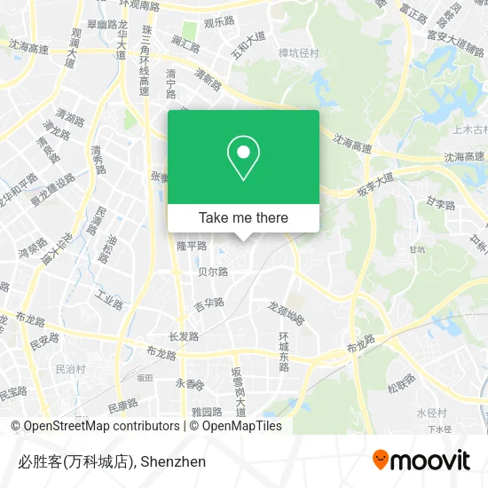 必胜客(万科城店) map